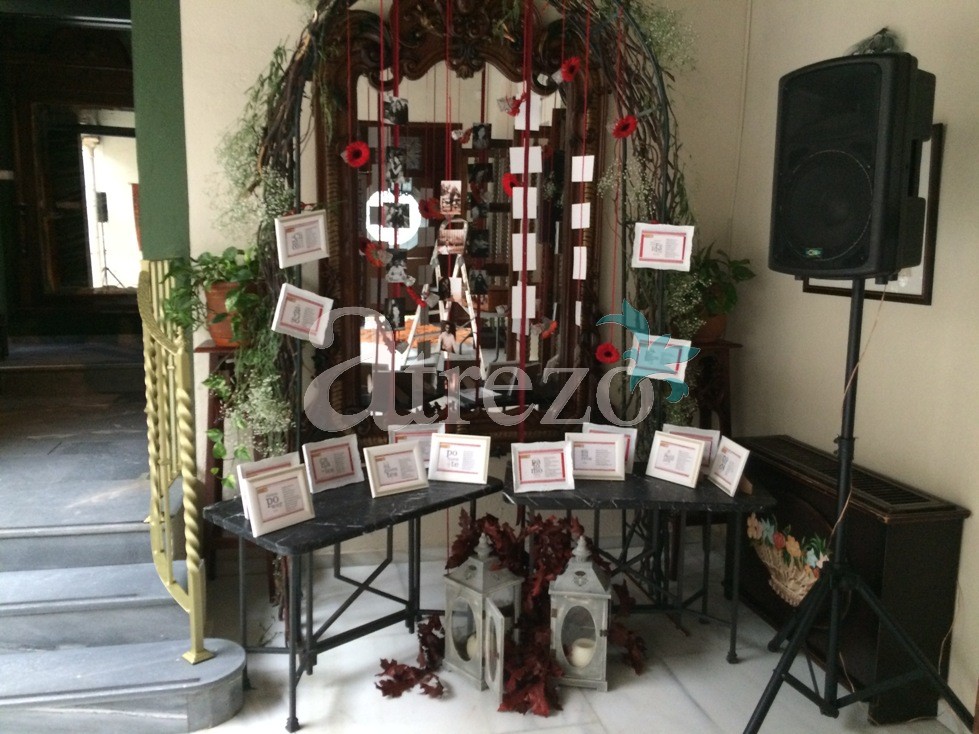 Decoración recepción boda interior