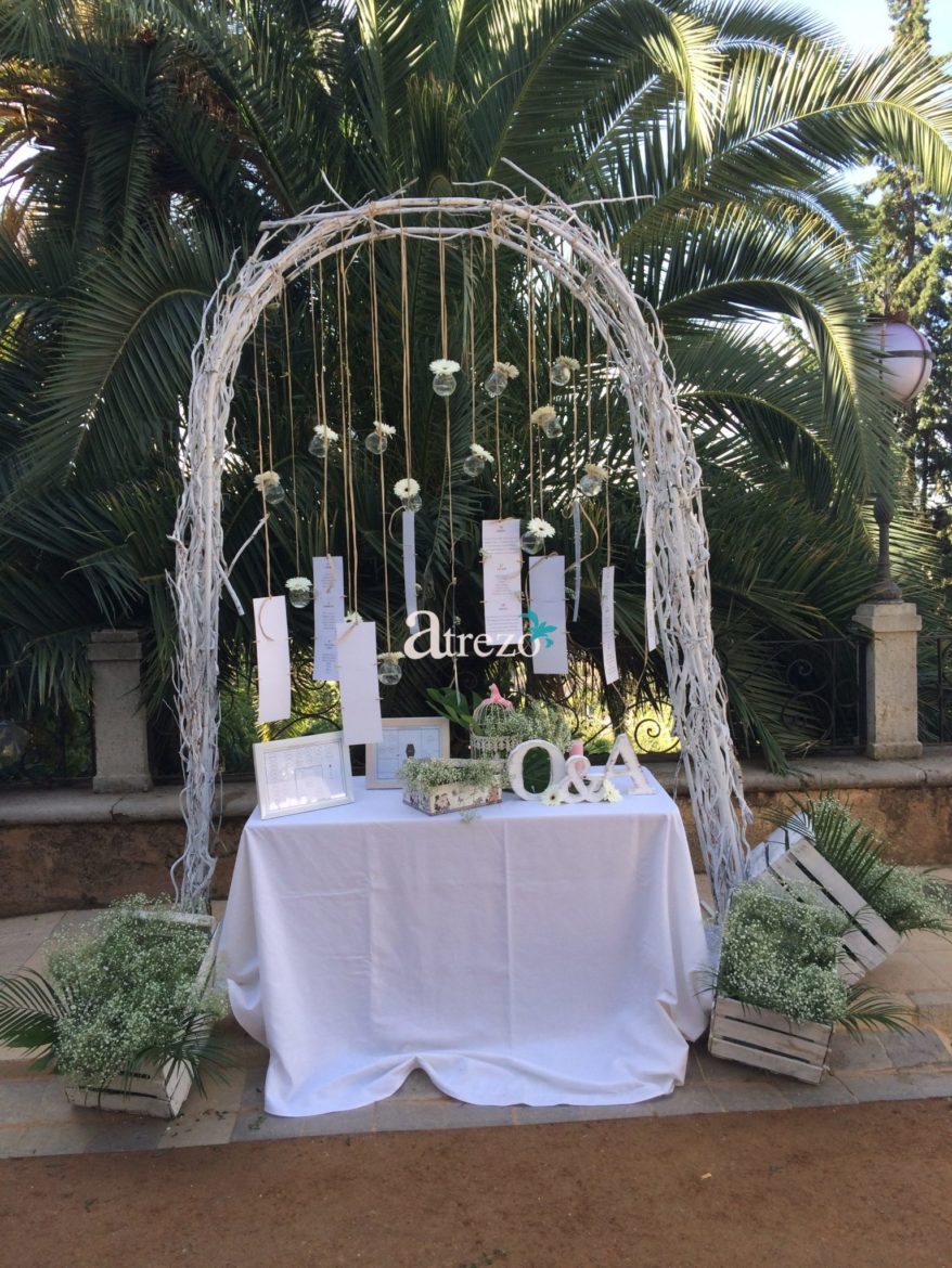 Decoración recepción boda