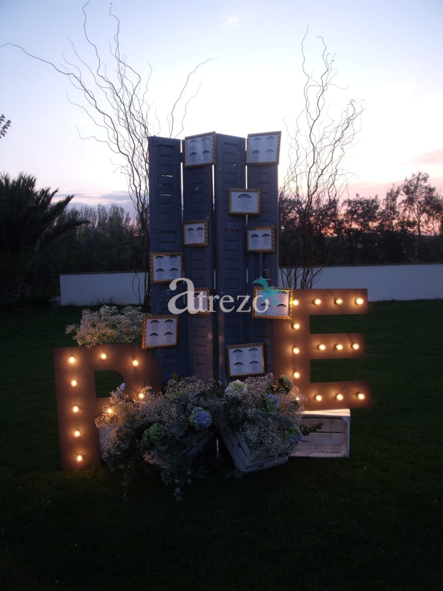 Decoración recepción boda loche