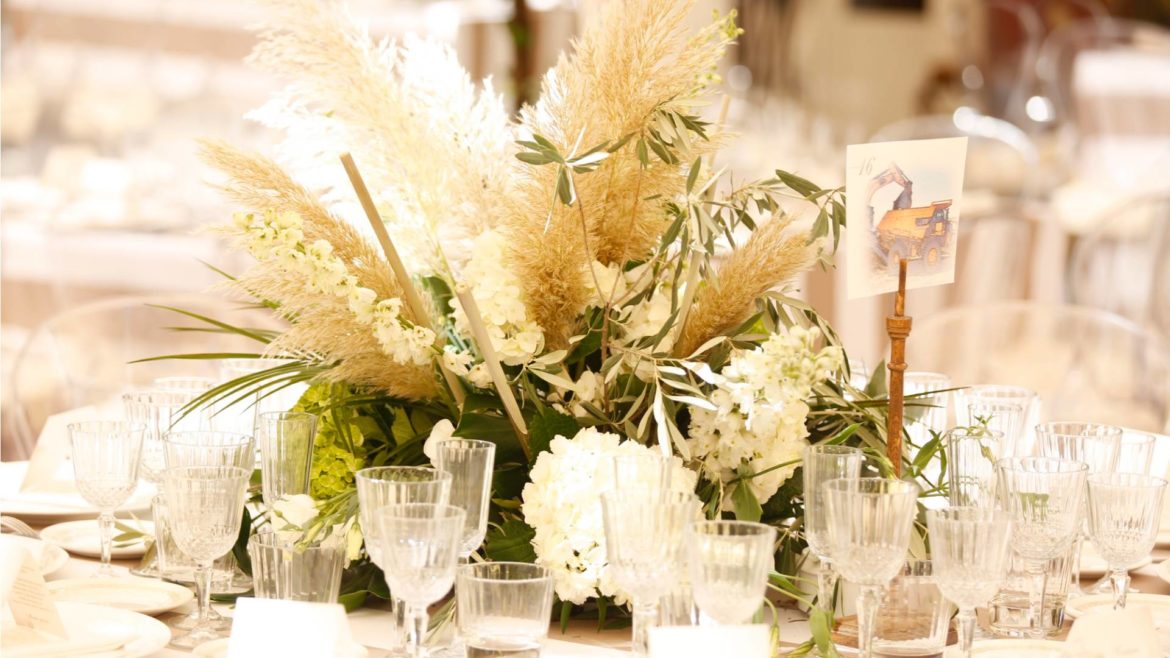 Centro Mesa Boda Flores Blancas 1