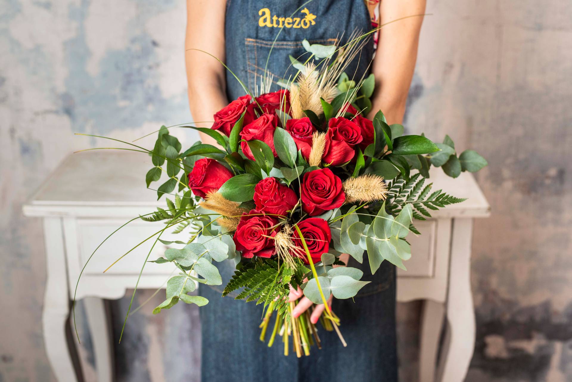 Precioso Ramo De Rosas Rojas Para Regalar