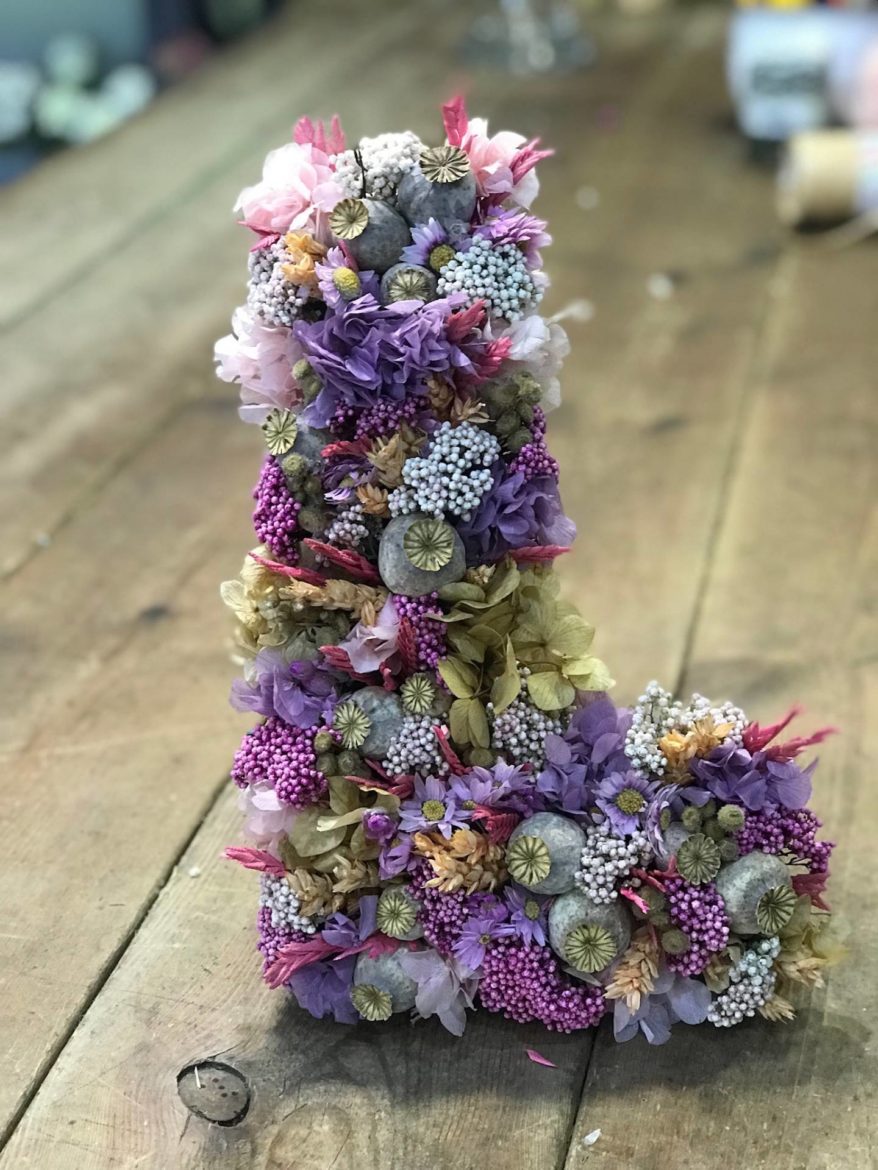 Flores Para Casas Cesta De Letras Flor Seca