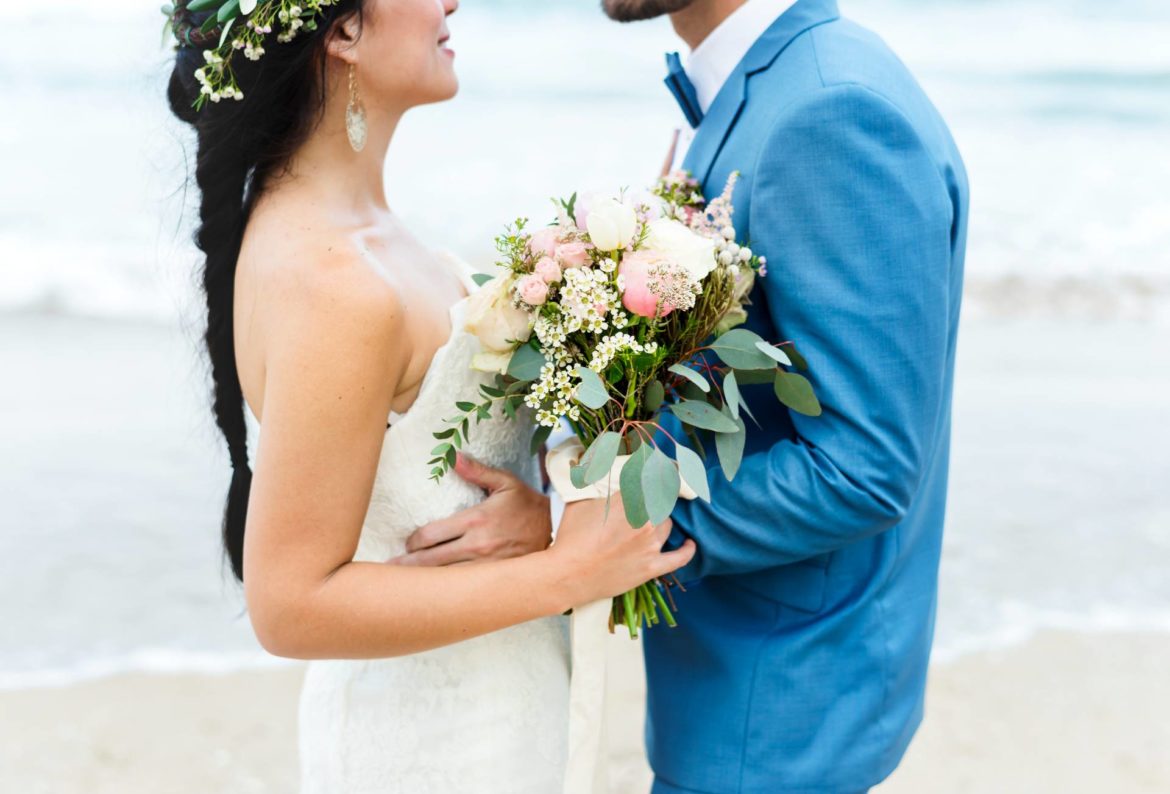 Boda En La Playa Ramo Silvestre